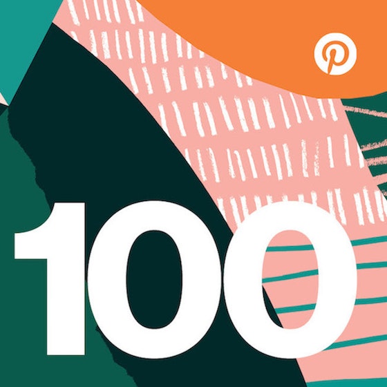 The 100 with floral background image