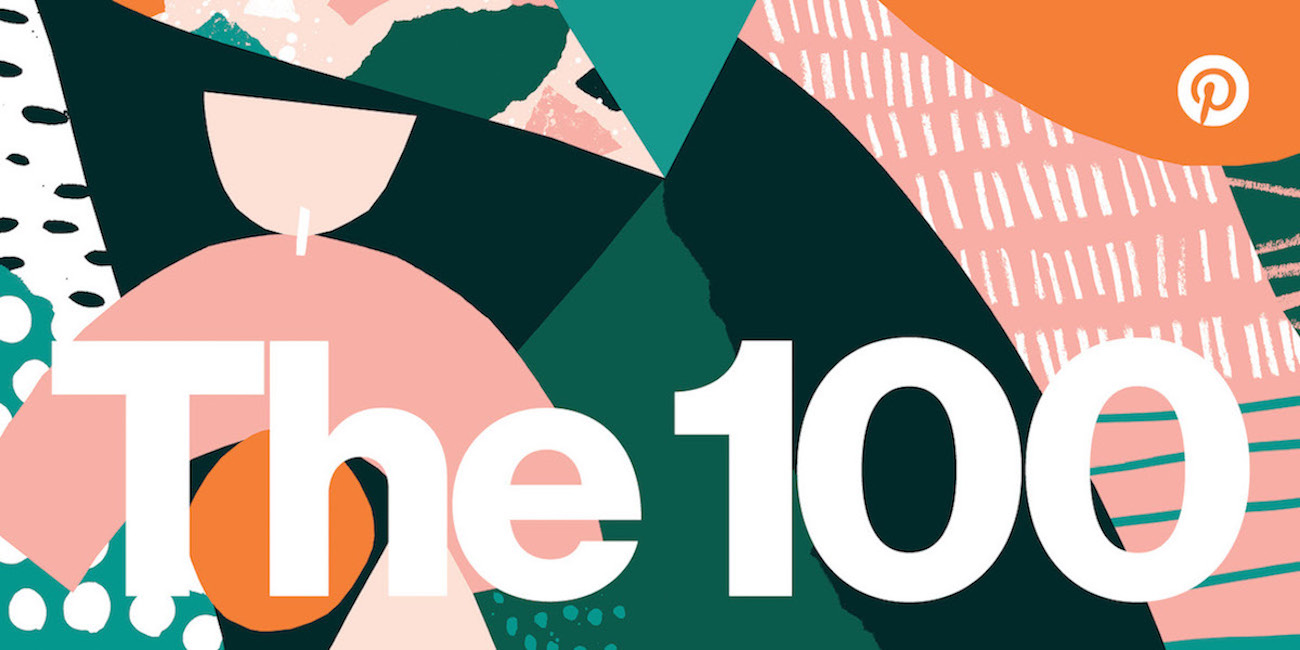 The 100 with floral background image