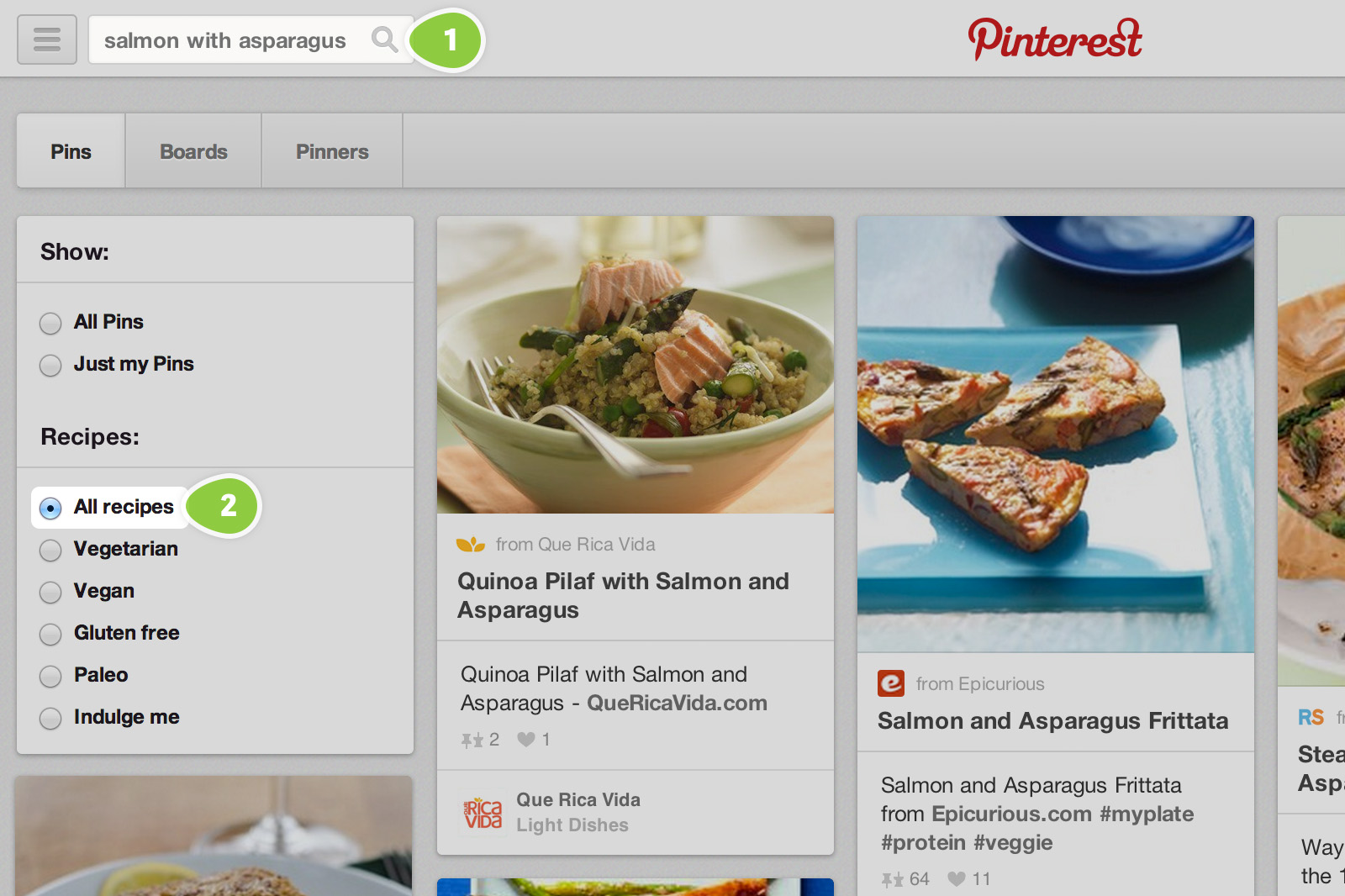 Pinterest Recipe Search