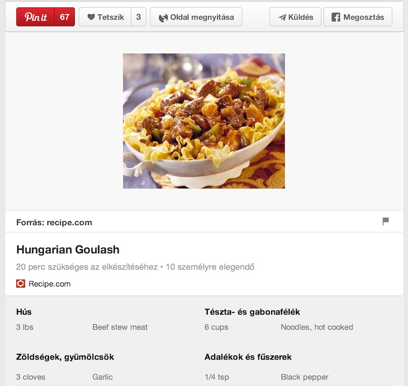 Hungarian recipes: Goulash