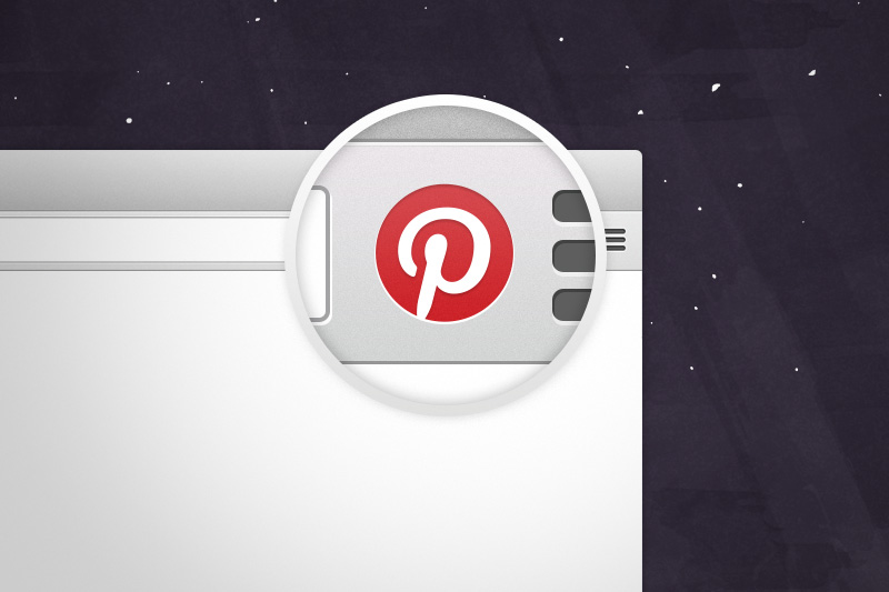 Pinterest icon in browswer