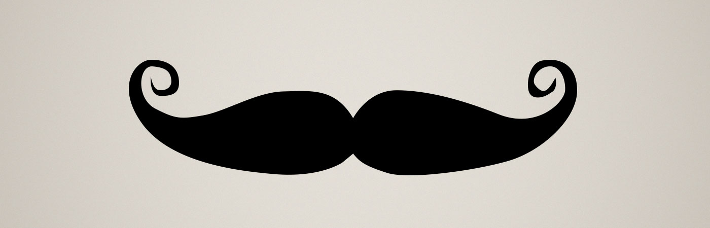Graphic image of mustache