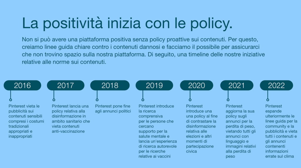 La positività inizia con le policy