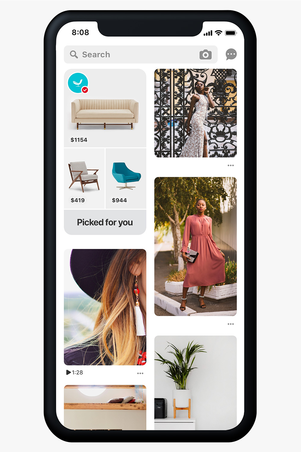 New shopping recommendations will appear at the top of home feed