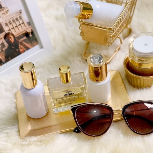 Sunglasses and perfume