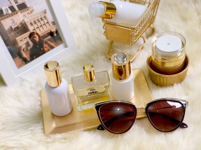 Sunglasses and perfume