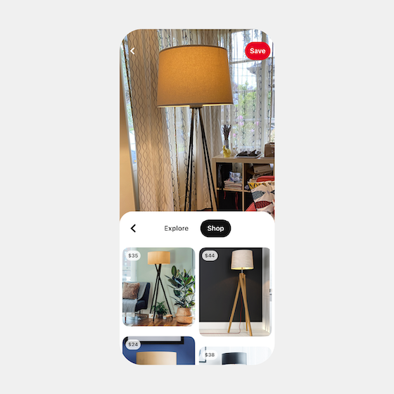 Pinterest launches shop tab on visual search results