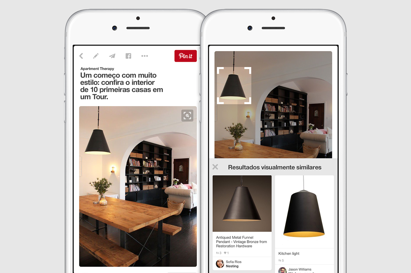 Pinterest visual search